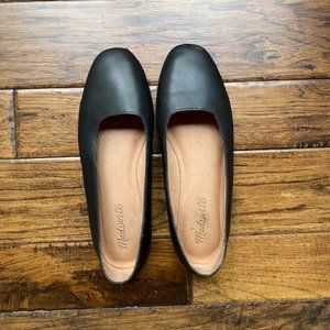 Madewell Black Leather Flats